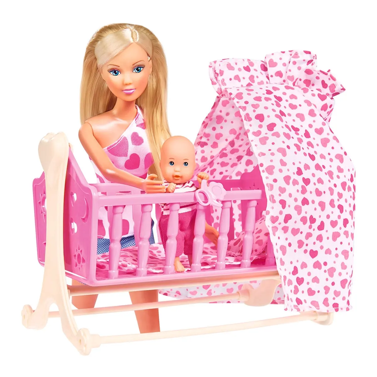 Set Simba Steffi Love New Born Baby Set papusa 29 cm, 1 bebelus si accesorii [3]