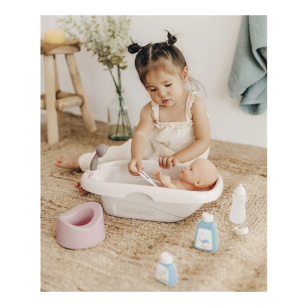Set Smoby Baby Nurse cadita, olita si accesorii pentru papusi [5]