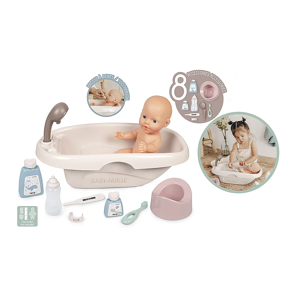 Set Smoby Baby Nurse cadita, olita si accesorii pentru papusi [3]
