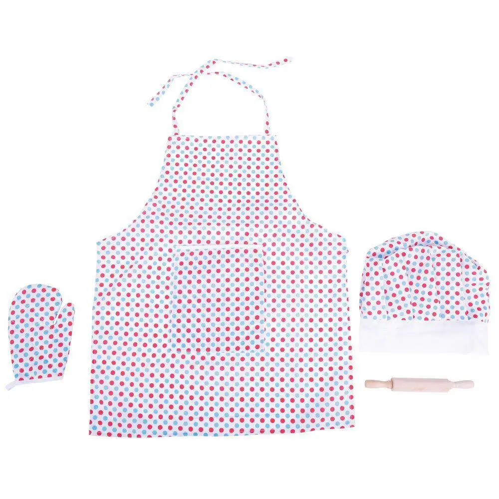 Set sortulet si accesorii alb cu buline [2]
