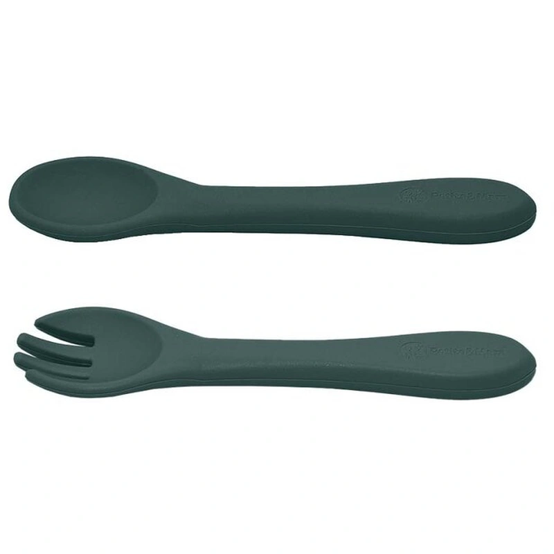 Set tacamuri din silicon fara BPA, Take&Match, 6 luni+, Verde inchis [3]