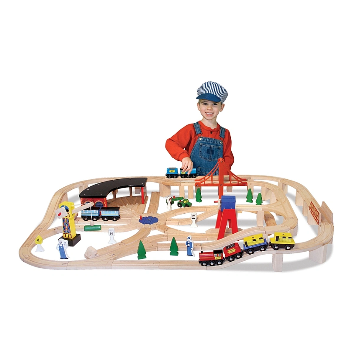 Set Trenulet din lemn cu depou Melissa and Doug [2]