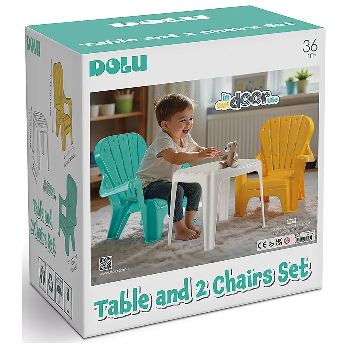 Setul meu de masa cu scaune - Pastel DOLU 3 ani+ [3]