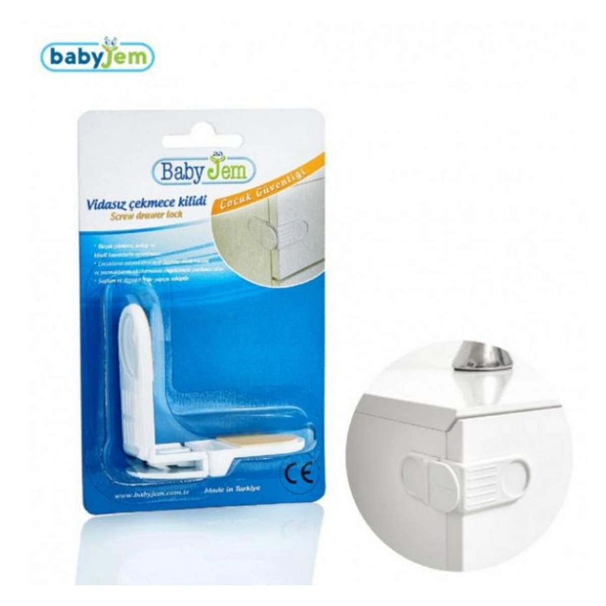 Siguranta pentru sertare Alb BabyJem [2]