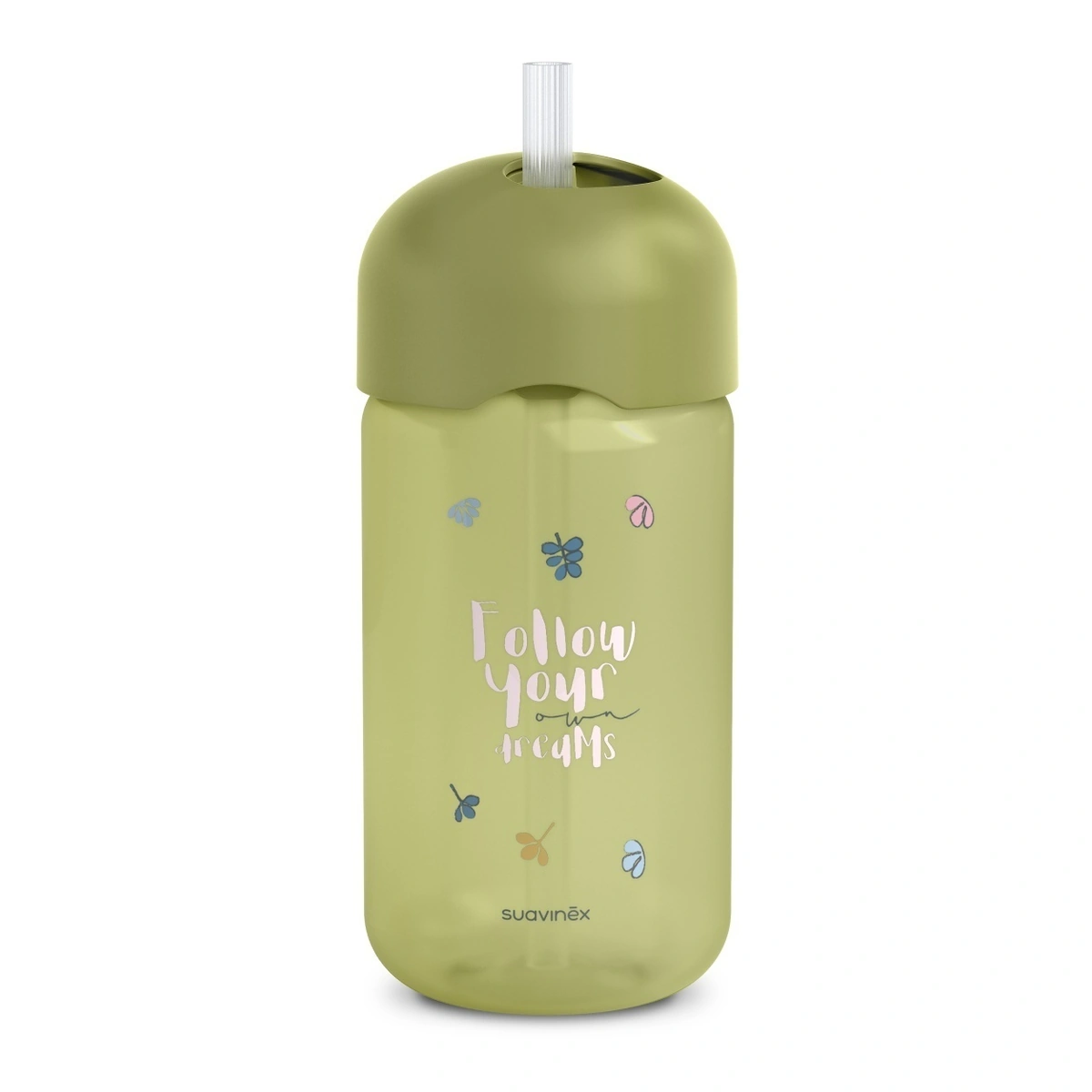 Sticlă de apă fără picurare, Bears, 340 ml, verde, Suavinex [2]