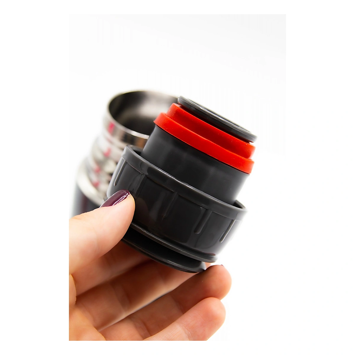 Sticla termos din otel inoxidabil, Antracit, BabyJem, 400 ml [4]