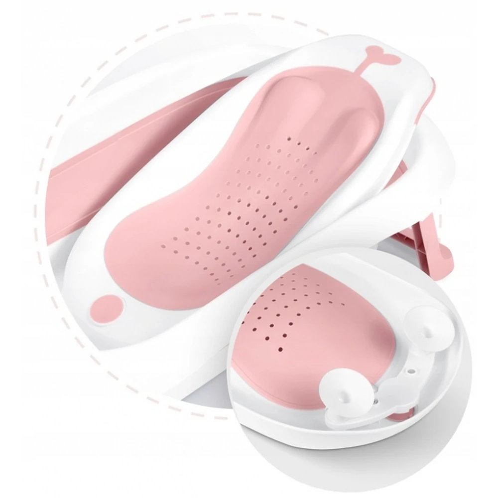 Suport cu insertii pentru cadita de baie Ricokids - Roz [4]