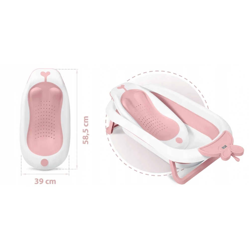 Suport cu insertii pentru cadita de baie Ricokids - Roz [6]