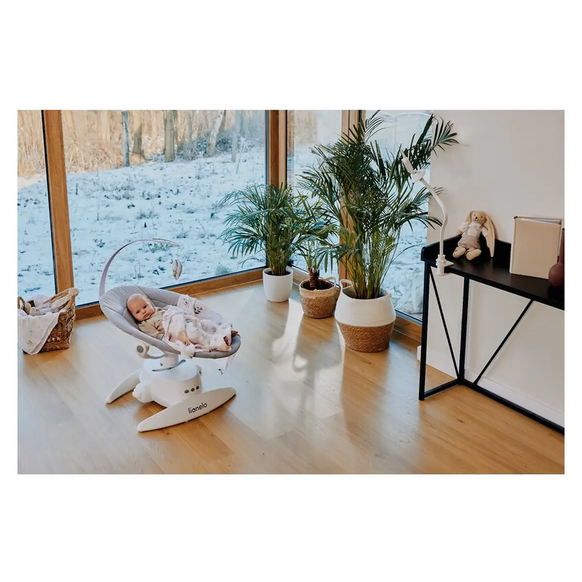 Suport pentru monitor, Lionelo, Flexi, Lungime 56.5 cm, Alb [16]