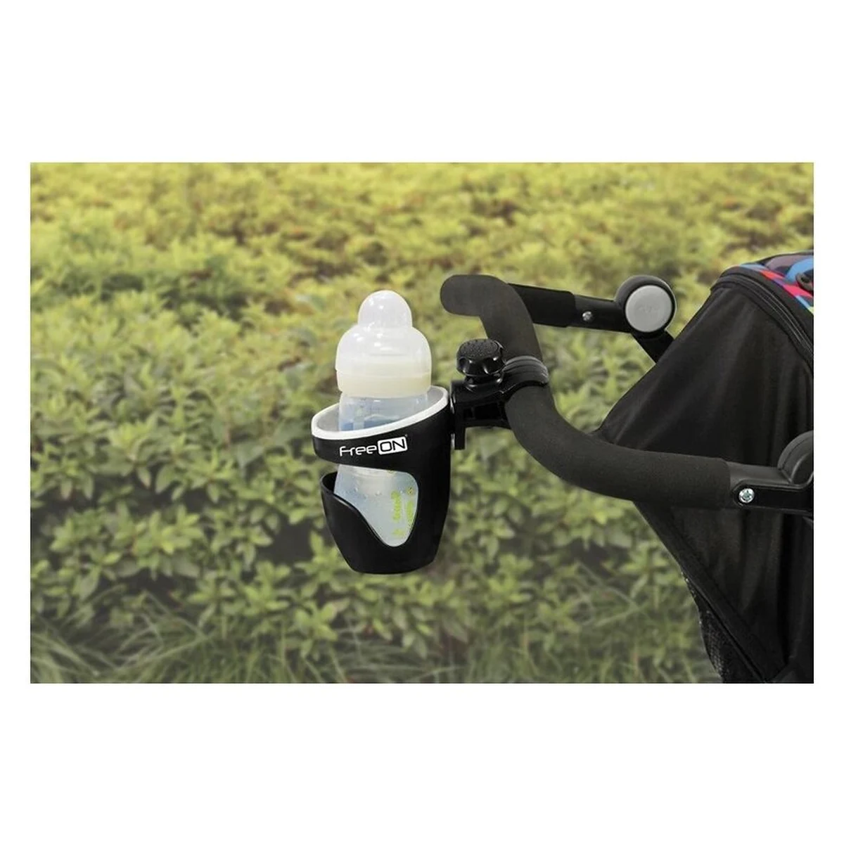 Suport universal pentru carucior, Pentru biberon/pahar, FreeON, Negru [5]