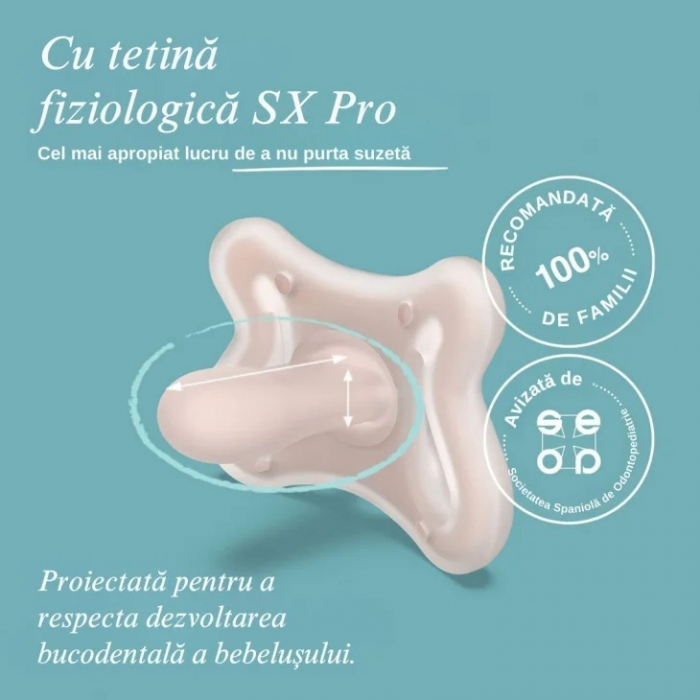 Suzetă fiziologică SX Pro 6-18 luni Zero Zero Suavinex [2]