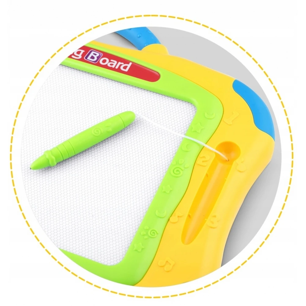 Tabla magnetica pentru desenat cu accesorii incluse Ricokids - Galben [4]