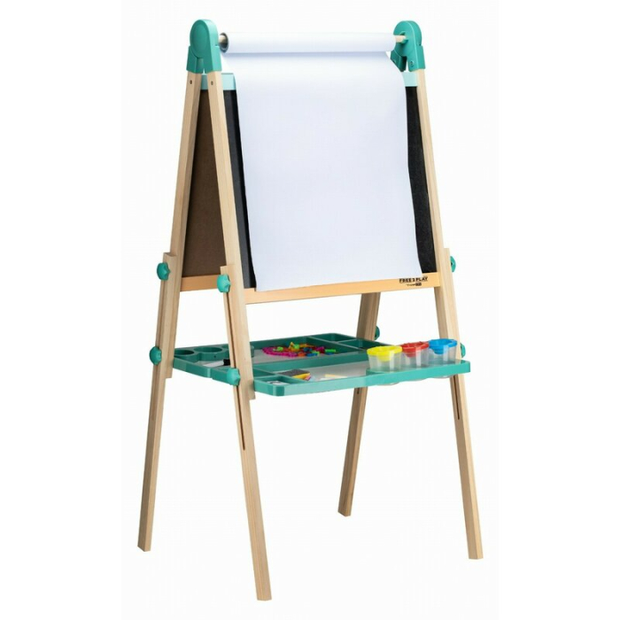 Tablita magnetica, Free2Play, 2 in 1, Cu litere si cifre , Din lemn, 3 ani+ [3]