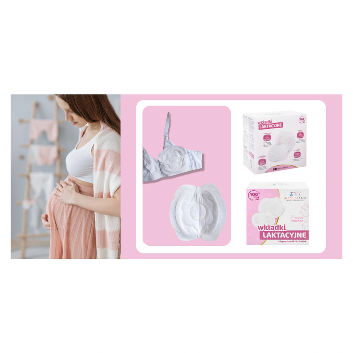 Tampoane pentru san, Set 100 bucati, Ambalate individual, Cu banda adeziva pentru o fixare usoara [3]