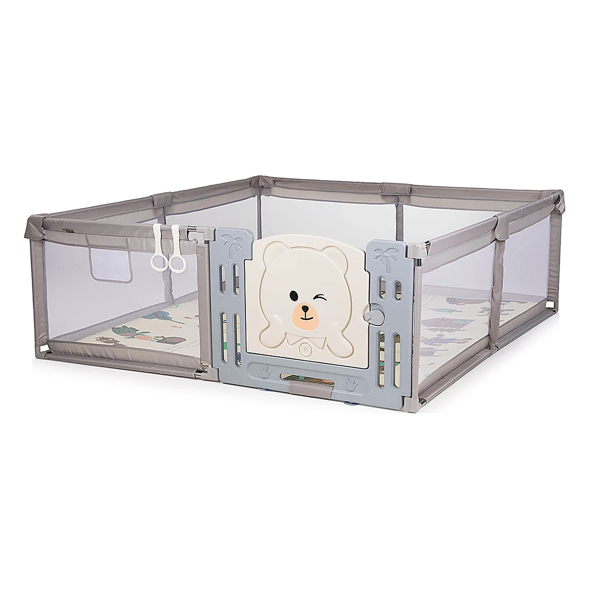 Tarc de joaca Chipolino Amico 200x180 cm cu usa, Beige 5 ani [2]