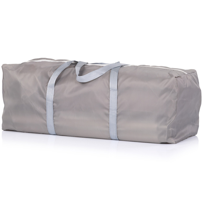 Tarc de joaca Chipolino Fiesta 120x120x65 cm, Include geanta de transport, Din plasa, Intrare laterala cu fermoar, 1-5 ani, Beige [3]