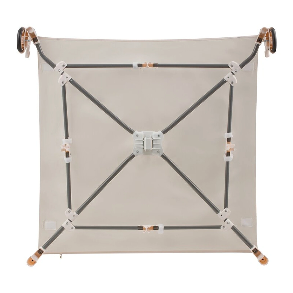 Tarc de joaca copii, Lionelo, Bonnie, Pana la 15 kg, 100 x 100 cm, Beige Sand [13]