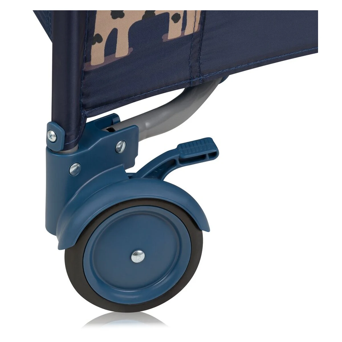 Tarc de joaca copii, Lionelo, Bonnie, Pana la 15 kg, 100 x 100 cm, Cu roti, Cu salteluta din spuma, Albastru [10]