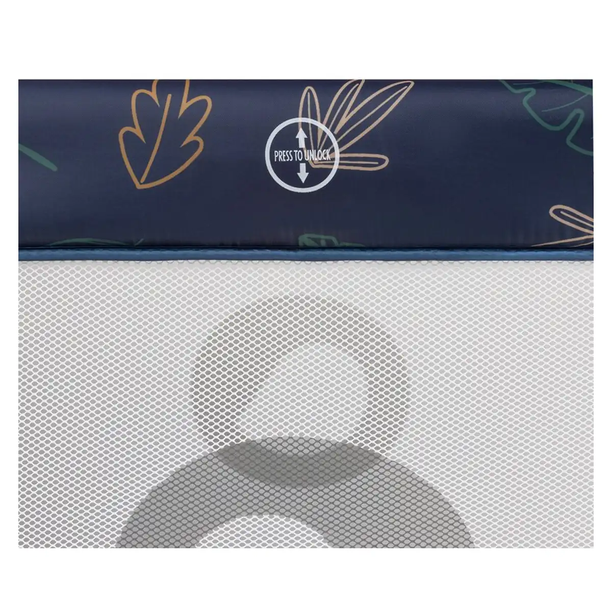 Tarc de joaca copii, Lionelo, Bonnie, Pana la 15 kg, 100 x 100 cm, Cu roti, Cu salteluta din spuma, Albastru [9]