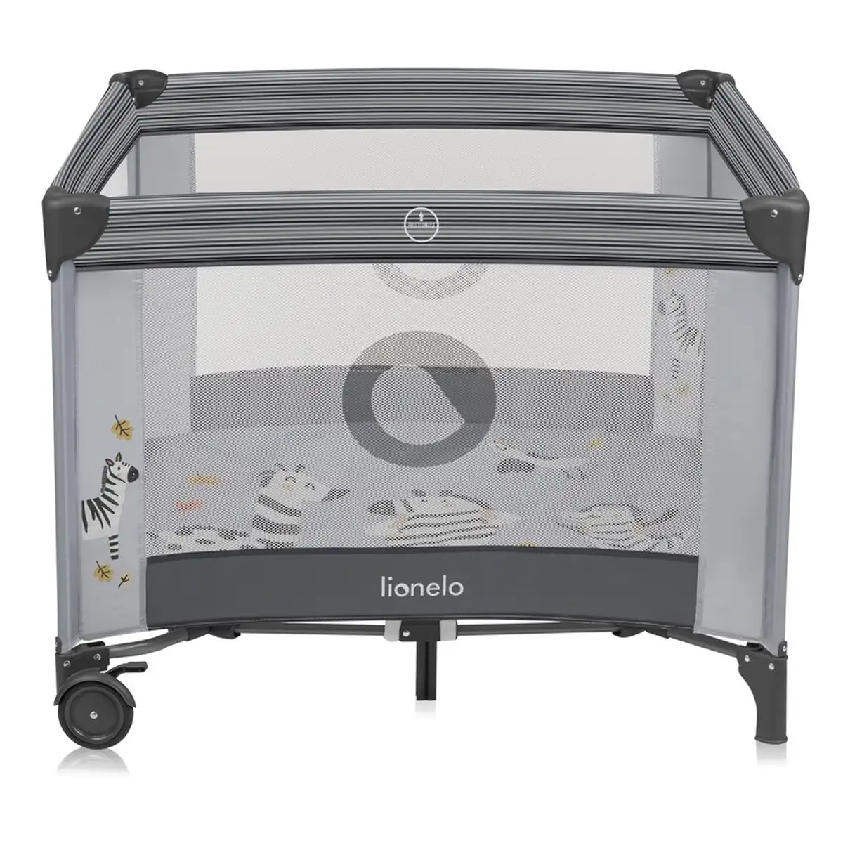 Tarc de joaca copii, Lionelo, Bonnie, Pana la 15 kg, 100 x 100 cm, Grey Stone [3]