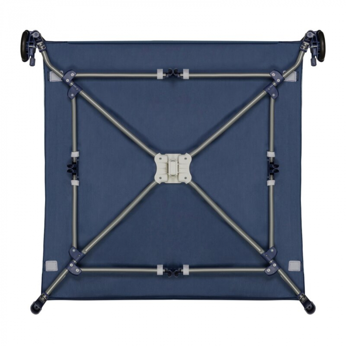 Tarc de joaca copii, Lionelo, Bonnie, Pana la 15 kg, 100 x 100 cm, Cu roti, Cu salteluta din spuma, Albastru [12]