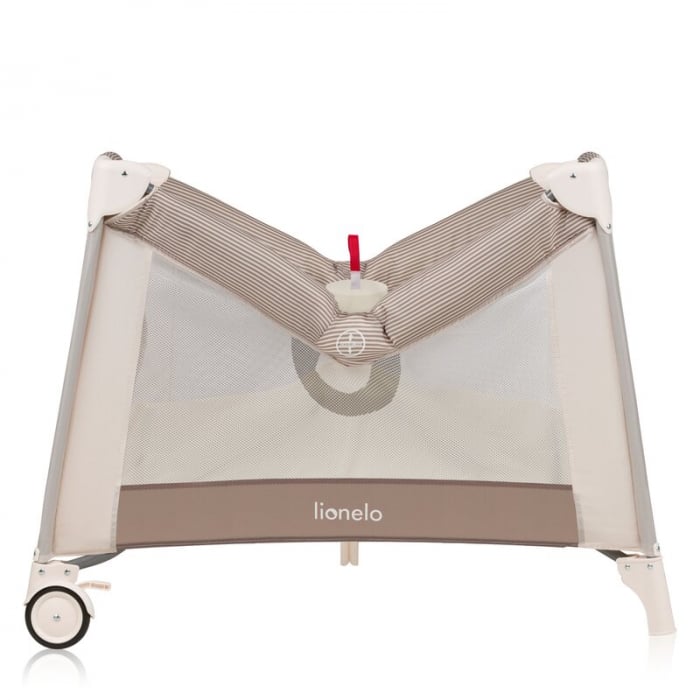 Tarc de joaca copii, Lionelo, Bonnie, Pana la 15 kg, 100 x 100 cm, Beige Sand [3]