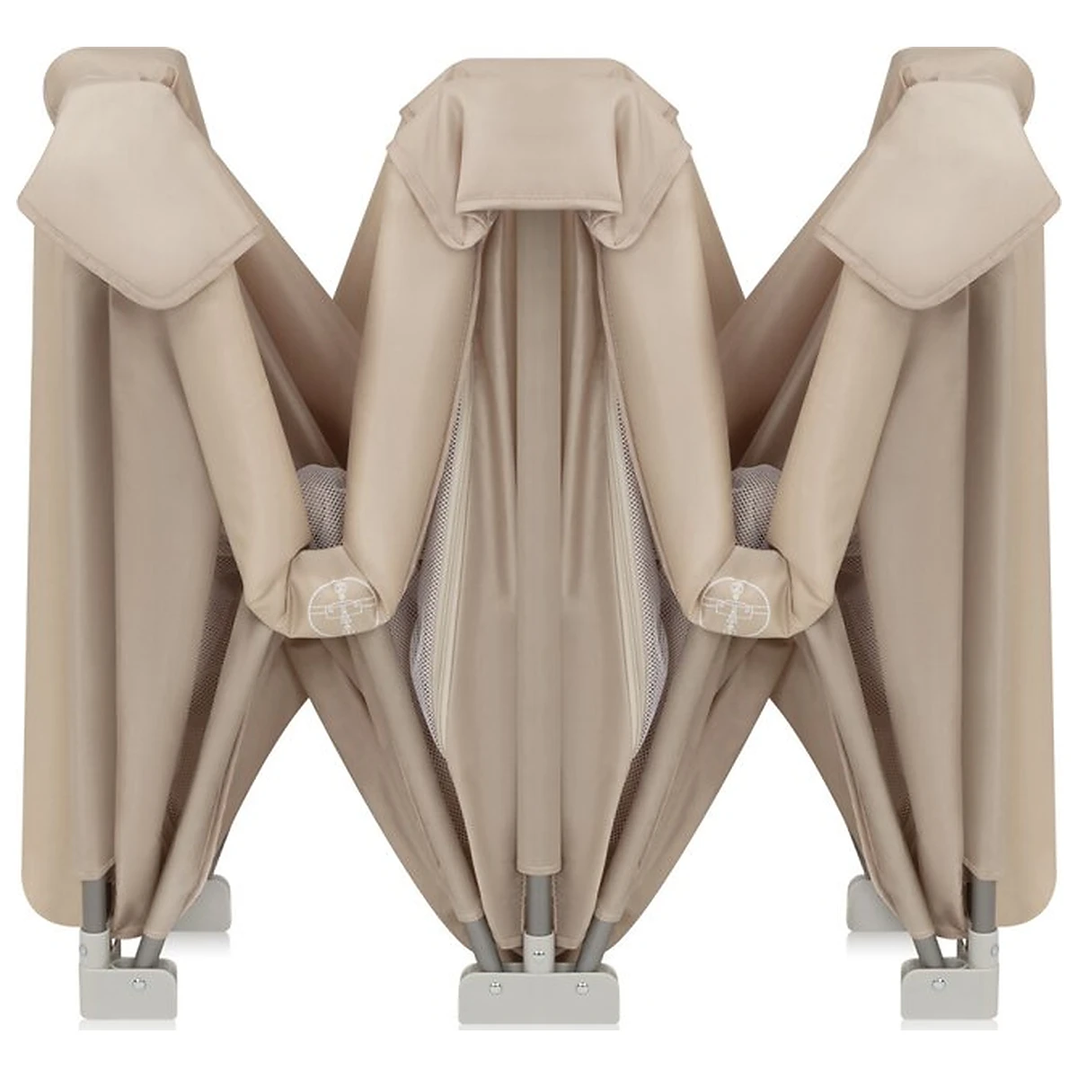 Tarc de joaca copii, Lionelo, Florence Easy Fold, 150 x 180 x 75 cm, Pliere, depliere automata, Include geanta de transport, Din plasa, Cu doua intrari laterale, 0-48 luni, [9]