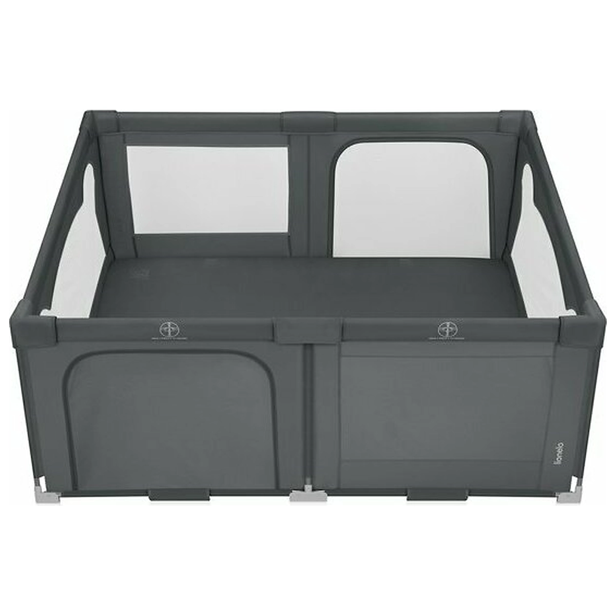 Tarc de joaca copii, Lionelo, Florence Easy Fold, 150 x 180 x 75 cm, Pliere, depliere automata, Include geanta de transport, Din plasa, Cu doua intrari laterale, 0-48 luni, [4]