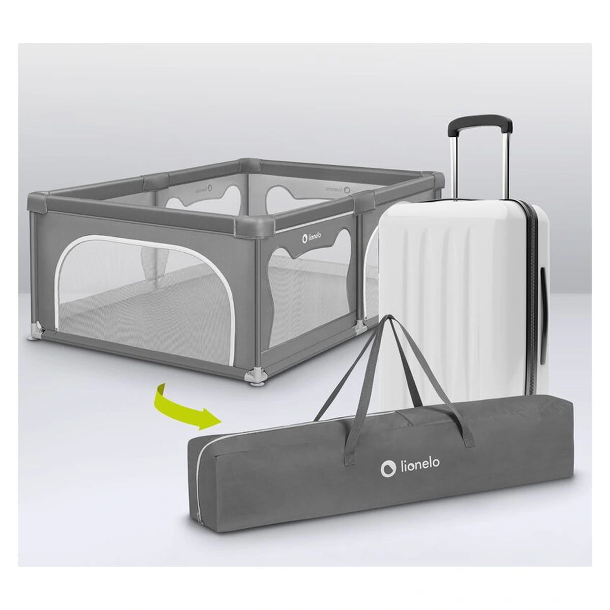 Tarc de joaca copii, Lionelo, Willow, 127 x 187 cm, Cu doua intrari laterale si fermoar [19]