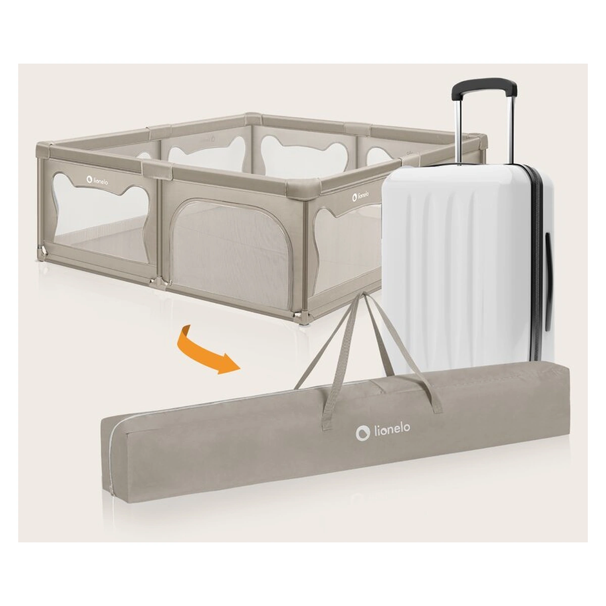 Tarc de joaca copii, Lionelo, Willow XL,180 x 200 cm, Cu doua intrari laterale si fermoar [17]