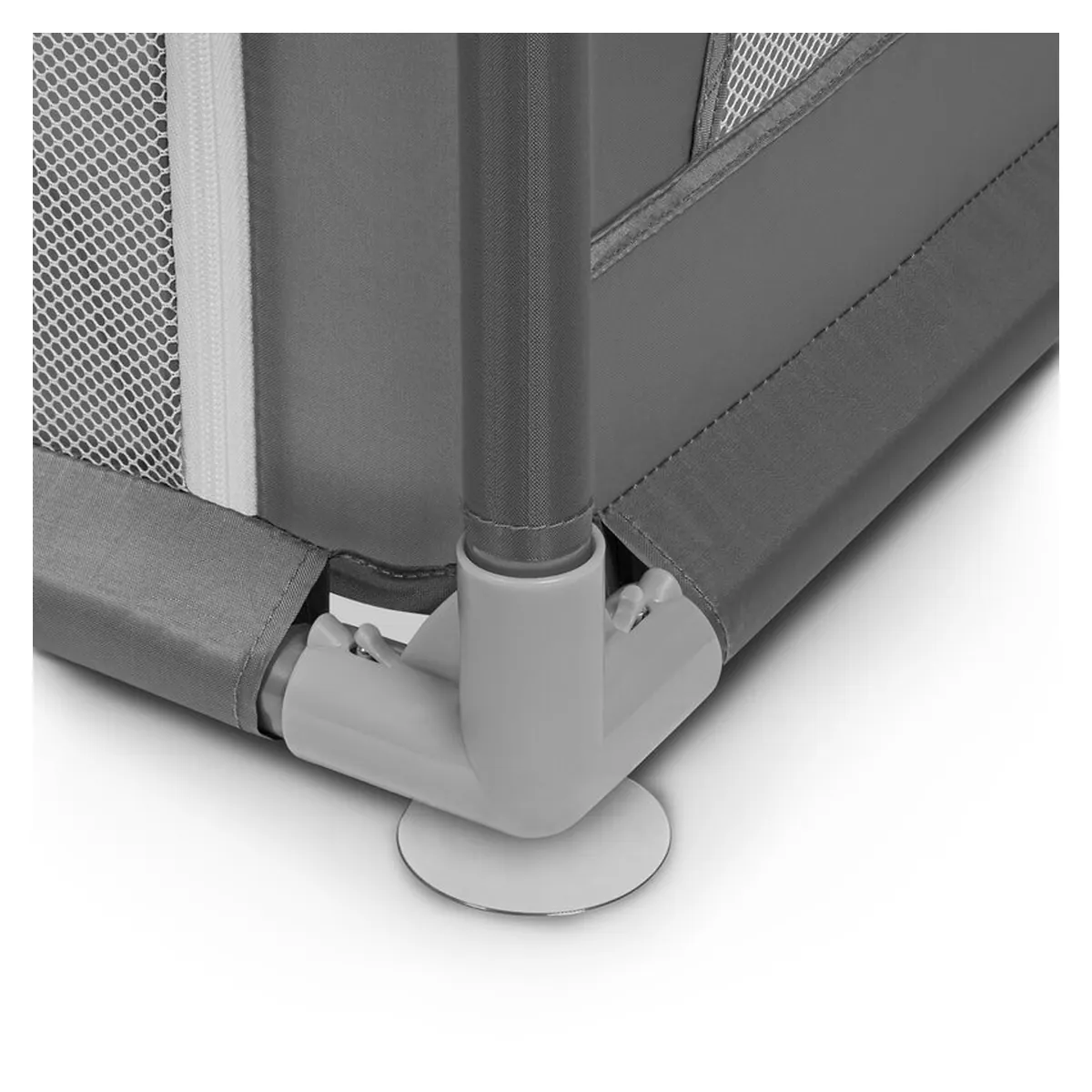 Tarc de joaca copii, Lionelo, Willow XL,180 x 200 cm, Pliere compacta, Include geanta de transport, Din plasa, Cu doua intrari laterale si fermoar, Cu ventuze pentru stabilitate, Conform cu EN 12227:2 [8]