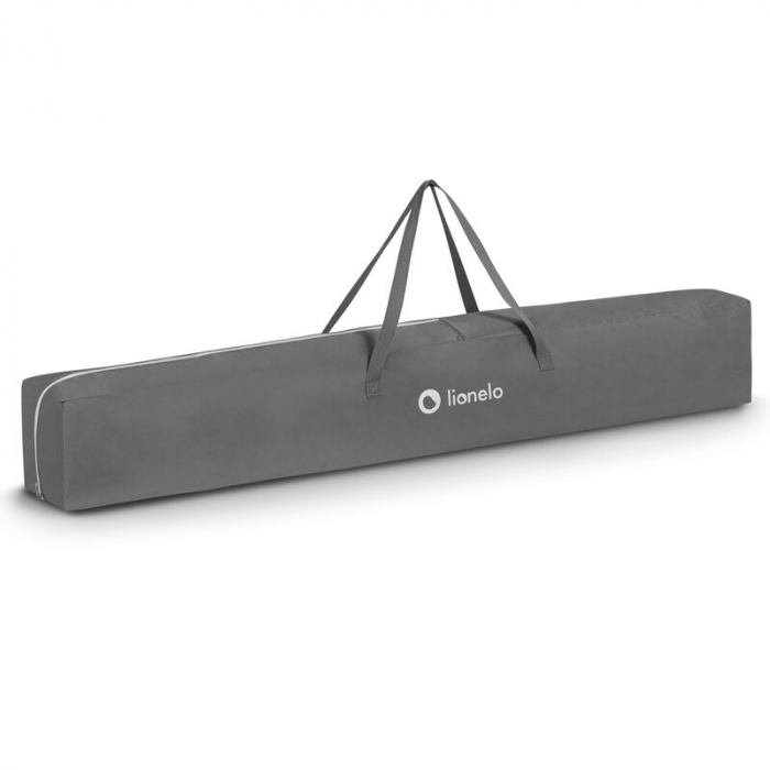 Tarc de joaca copii, Lionelo, Willow XL,180 x 200 cm, Pliere compacta, Include geanta de transport, Din plasa, Cu doua intrari laterale si fermoar, Cu ventuze pentru stabilitate, Conform cu EN 12227:2 [7]
