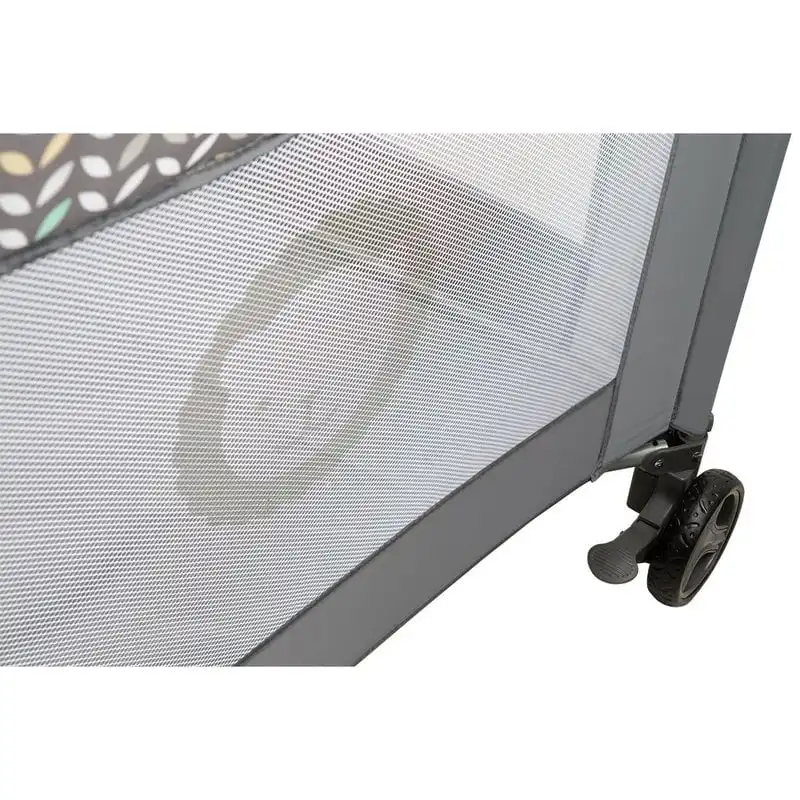 Lionelo - Tarc de joaca Lene, Cu roti, Cu intrare laterala cu fermoar, 100 x 100 cm, Conform cu standardul europeane de securitate EN12227, Grey Scandi [8]