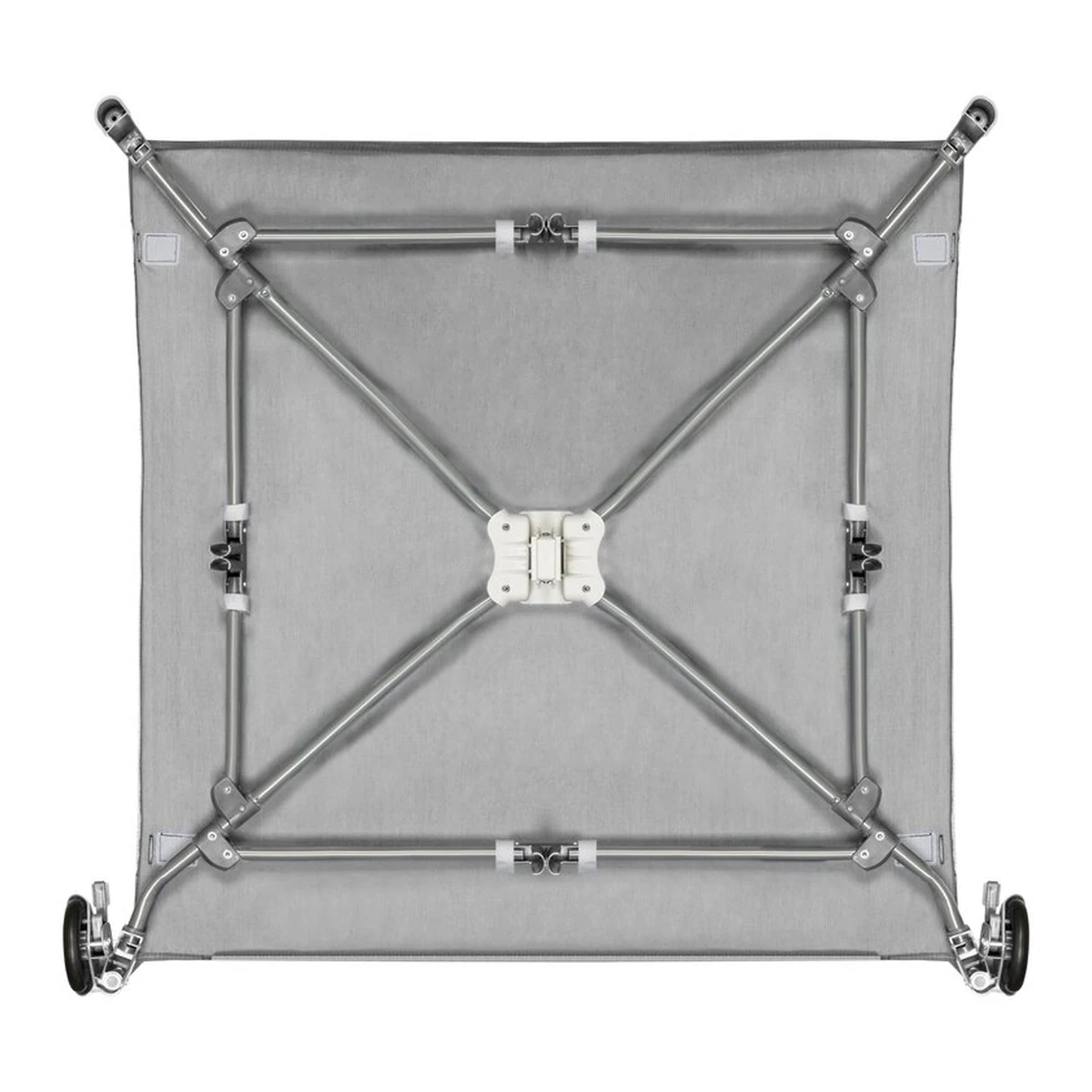 Tarc de joaca Mille, Pliabil, Include covor educational incorporat cu 4 jucarii Velcro si geanta de transport, Cu roti si inchidere laterala, Saltea din spuma, 100x100 cm Verde [14]