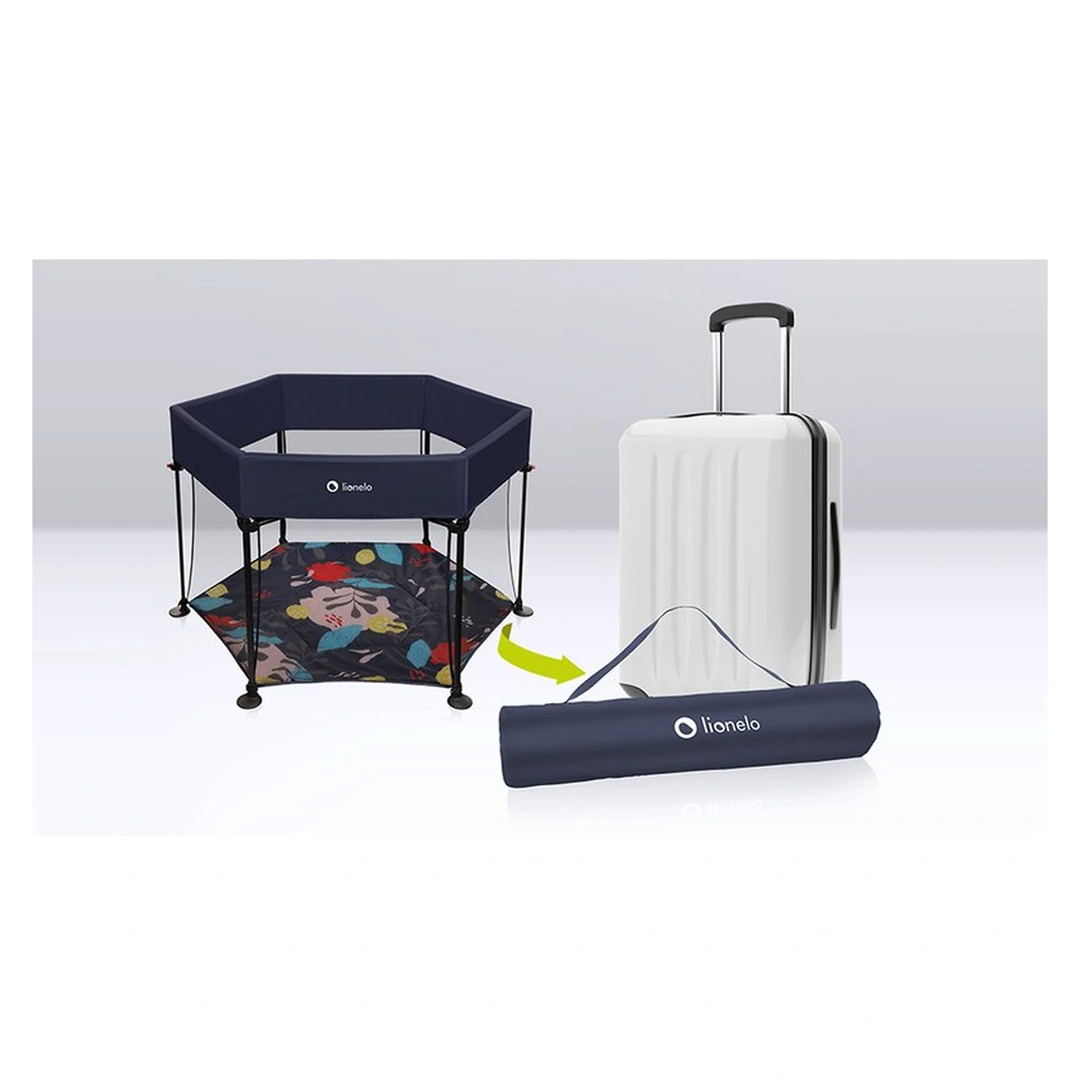 Tarc de joaca Roel, Pliere ultra-compacta, Conform cu standardul europeane de securitate EN12227, Multicolor [17]