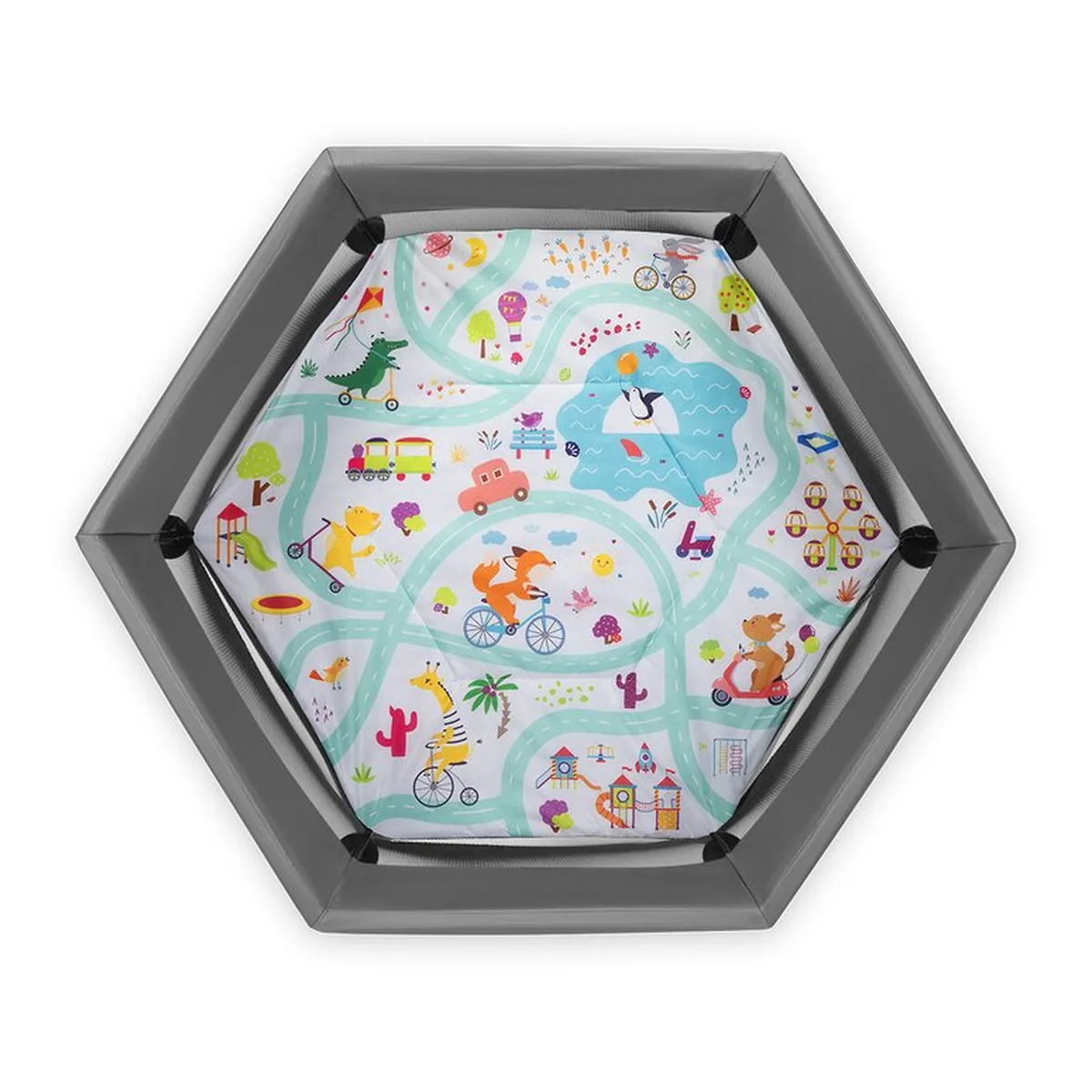 Tarc de joaca Roel, Pliere ultra-compacta, Conform cu standardul europeane de securitate EN12227, Multicolor [5]