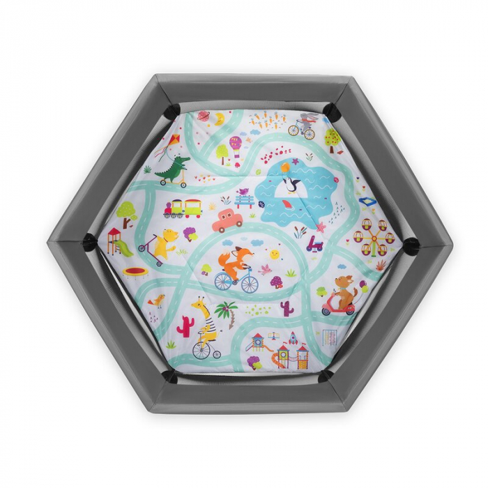 Tarc de joaca Roel, Pliere ultra-compacta, Conform cu standardul europeane de securitate EN12227, Multicolor [2]