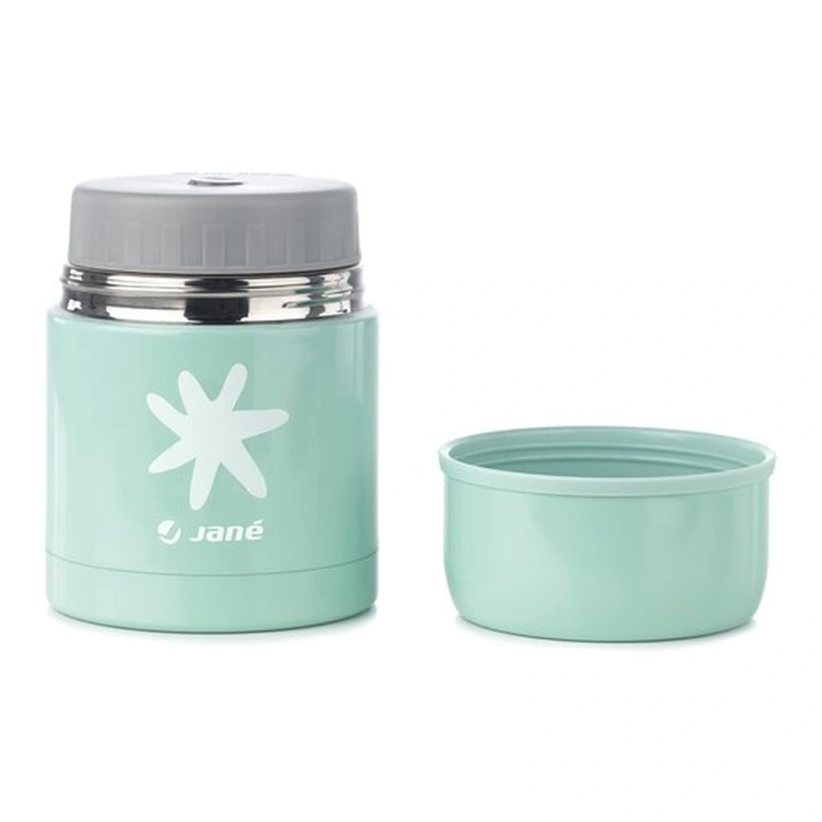 Termos mancare solida bebelusi, Jane, otel inoxidabil, 550 ml, Cu gentuta din izopren, Mint [2]