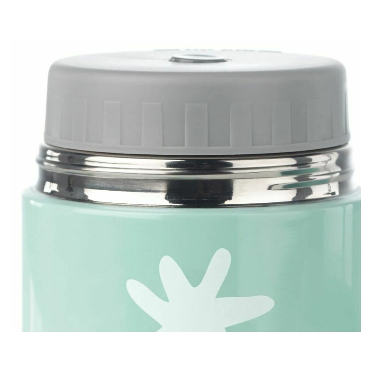 Termos mancare solida bebelusi, Jane, otel inoxidabil, 550 ml, Cu gentuta din izopren, Mint [5]