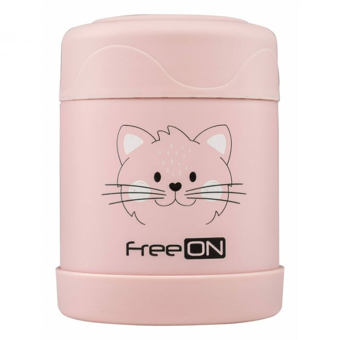 Termos pentru alimente solide, Din otel inoxidabil - Pink Kitty [2]