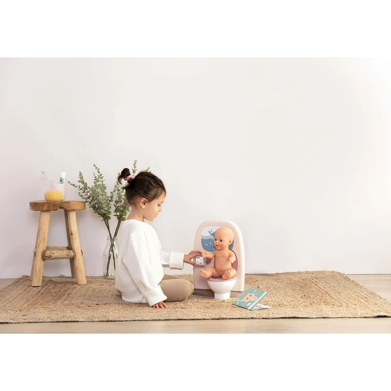 Toaleta Smoby Baby Nurse crem cu accesorii [9]