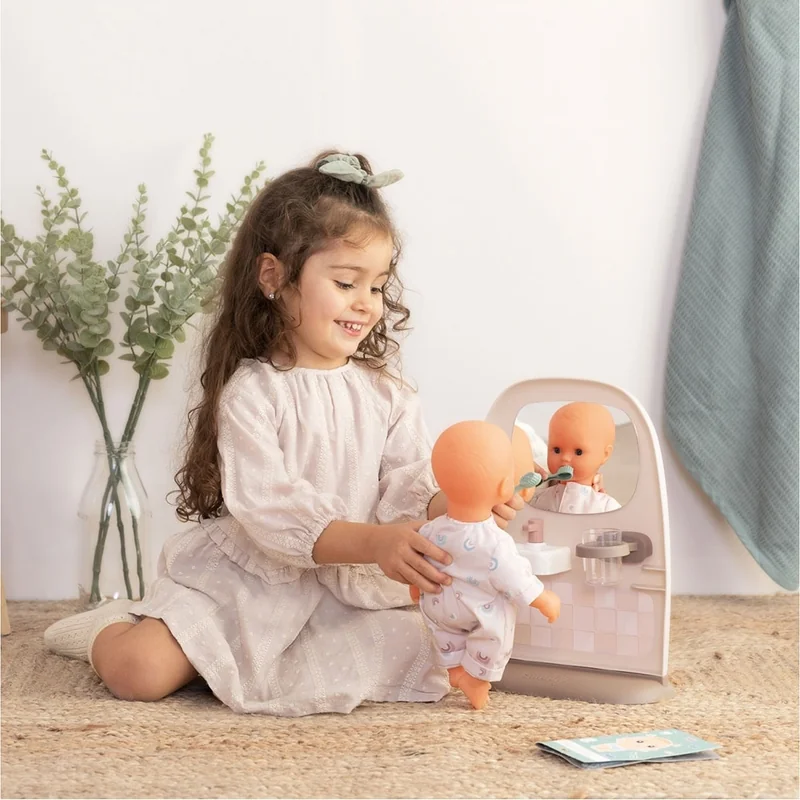Toaleta Smoby Baby Nurse crem cu accesorii [10]