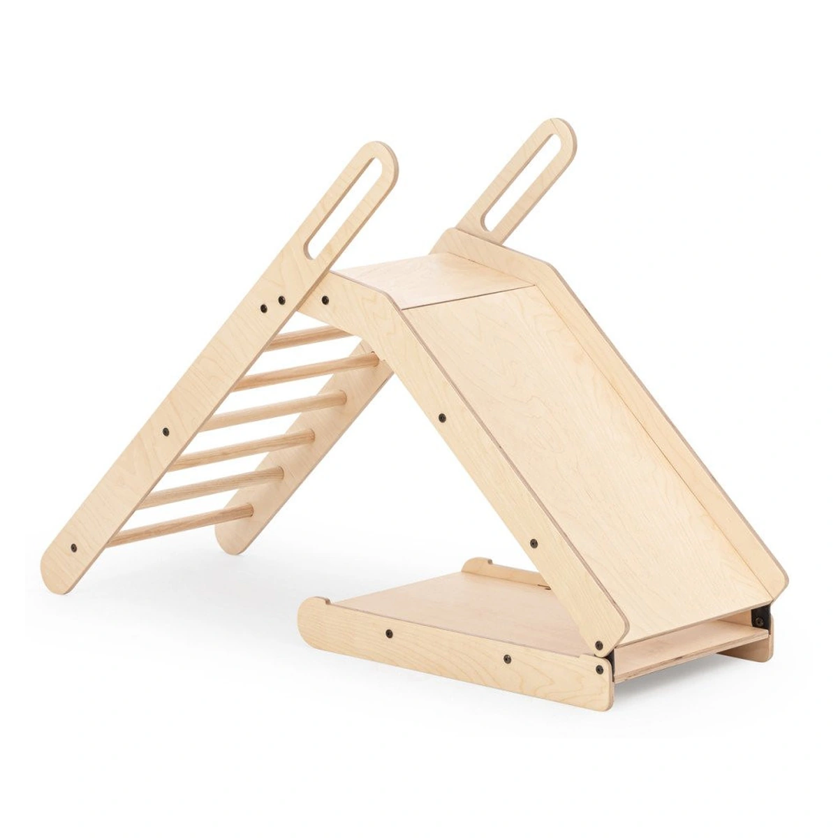 Tobogan pliabil din lemn MamaToyz, cu 2 inaltimi, 160x50x100 cm [2]