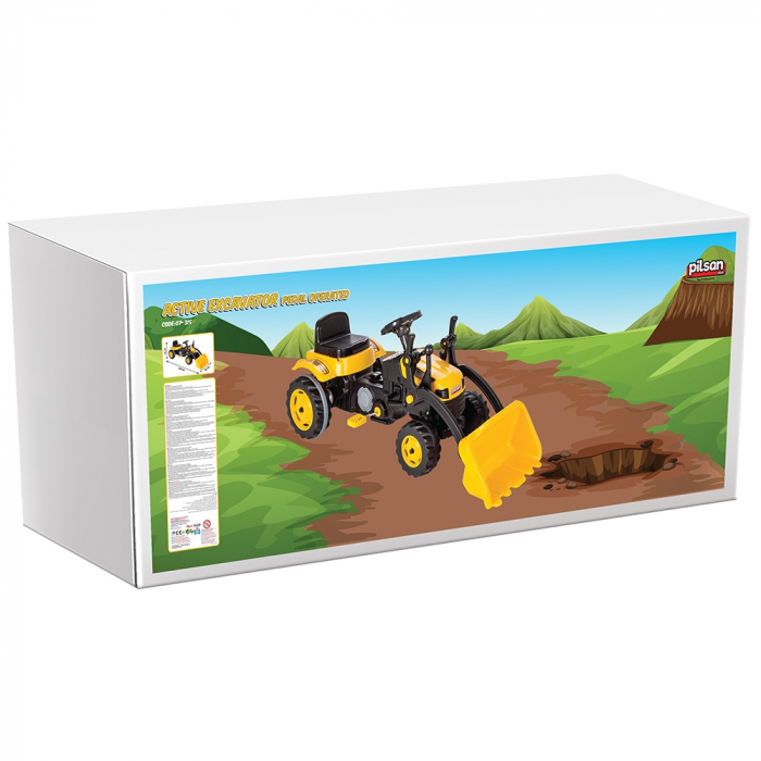 Tractor cu pedale Pilsan Active with Loader 07-315 yellow [6]