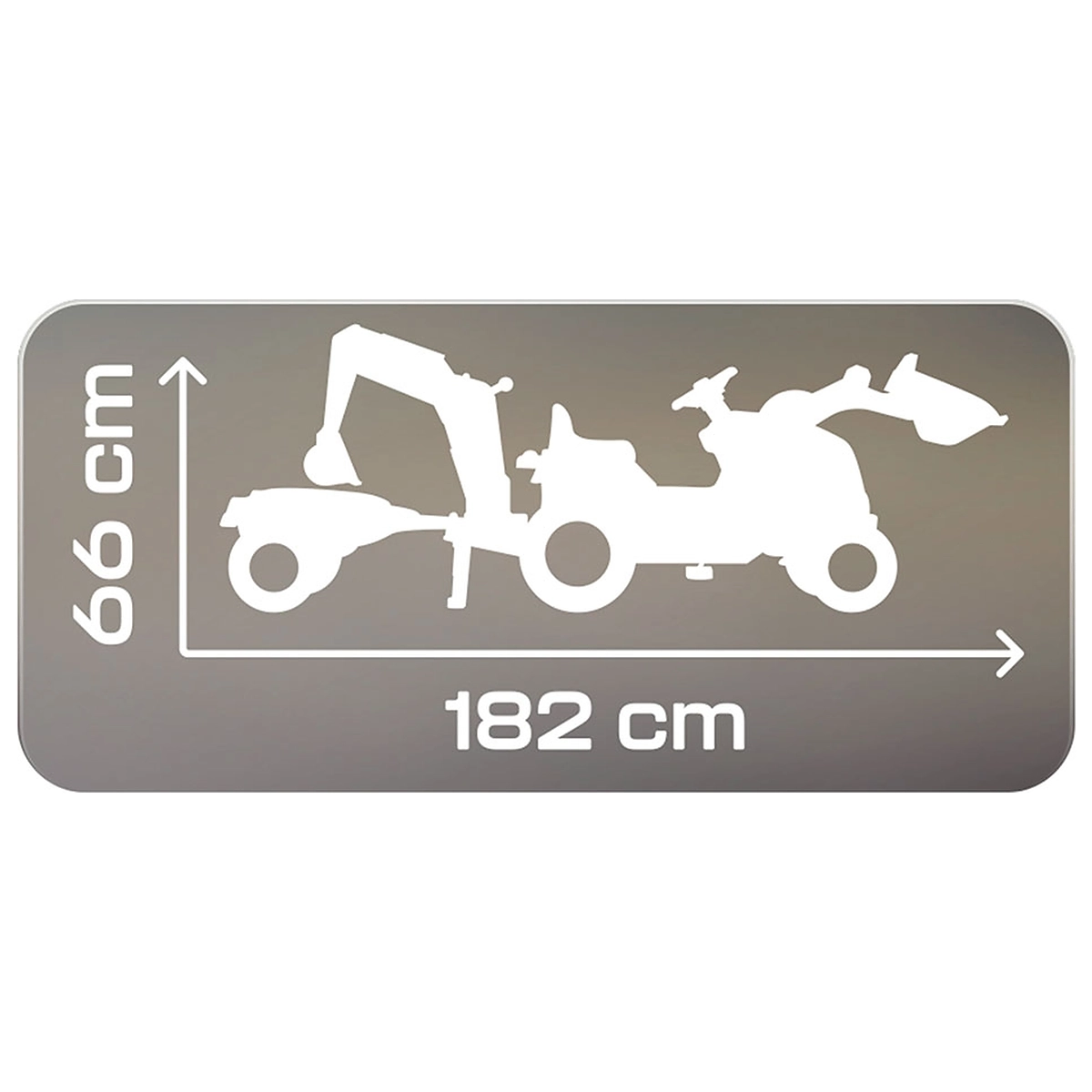 Tractor cu pedale si remorca Smoby Builder Max, Galben [7]