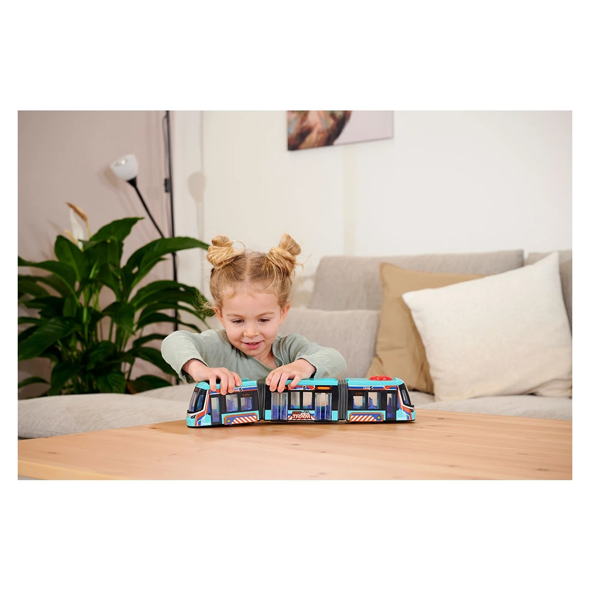 Tramvai Dickie Siemens City Tram 41,5 cm albastru copii [6]