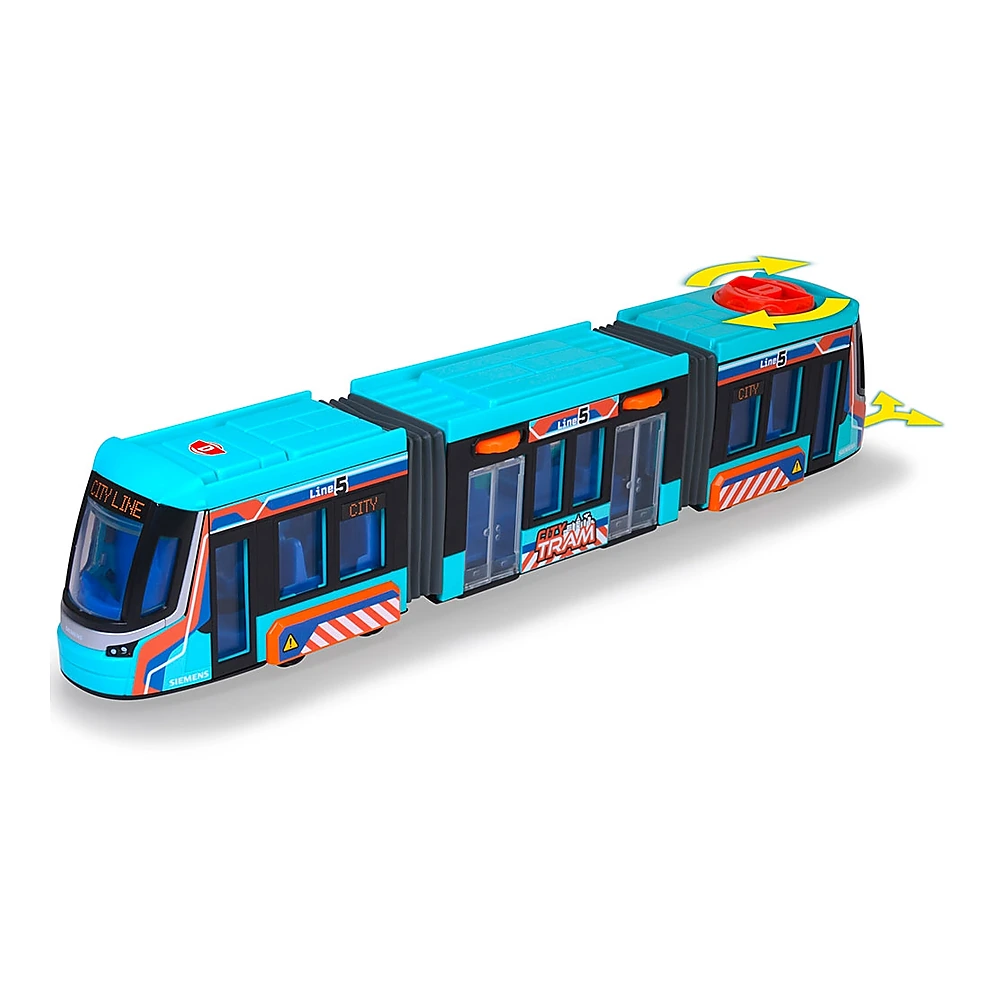 Tramvai Dickie Siemens City Tram 41,5 cm albastru copii [2]
