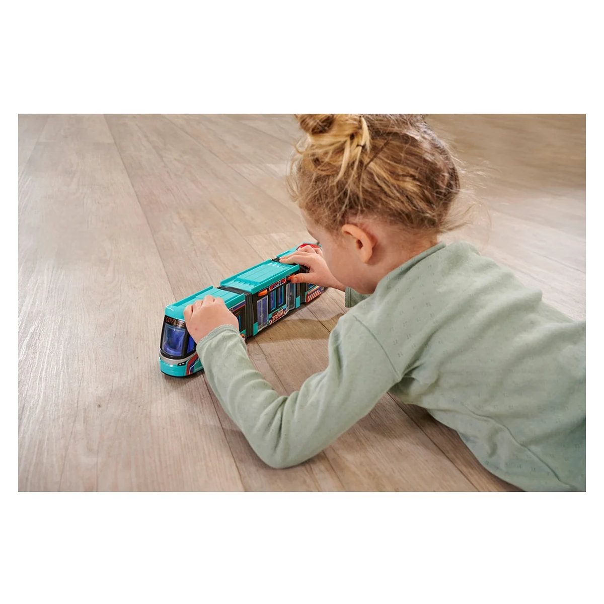 Tramvai Dickie Siemens City Tram 41,5 cm albastru copii [5]