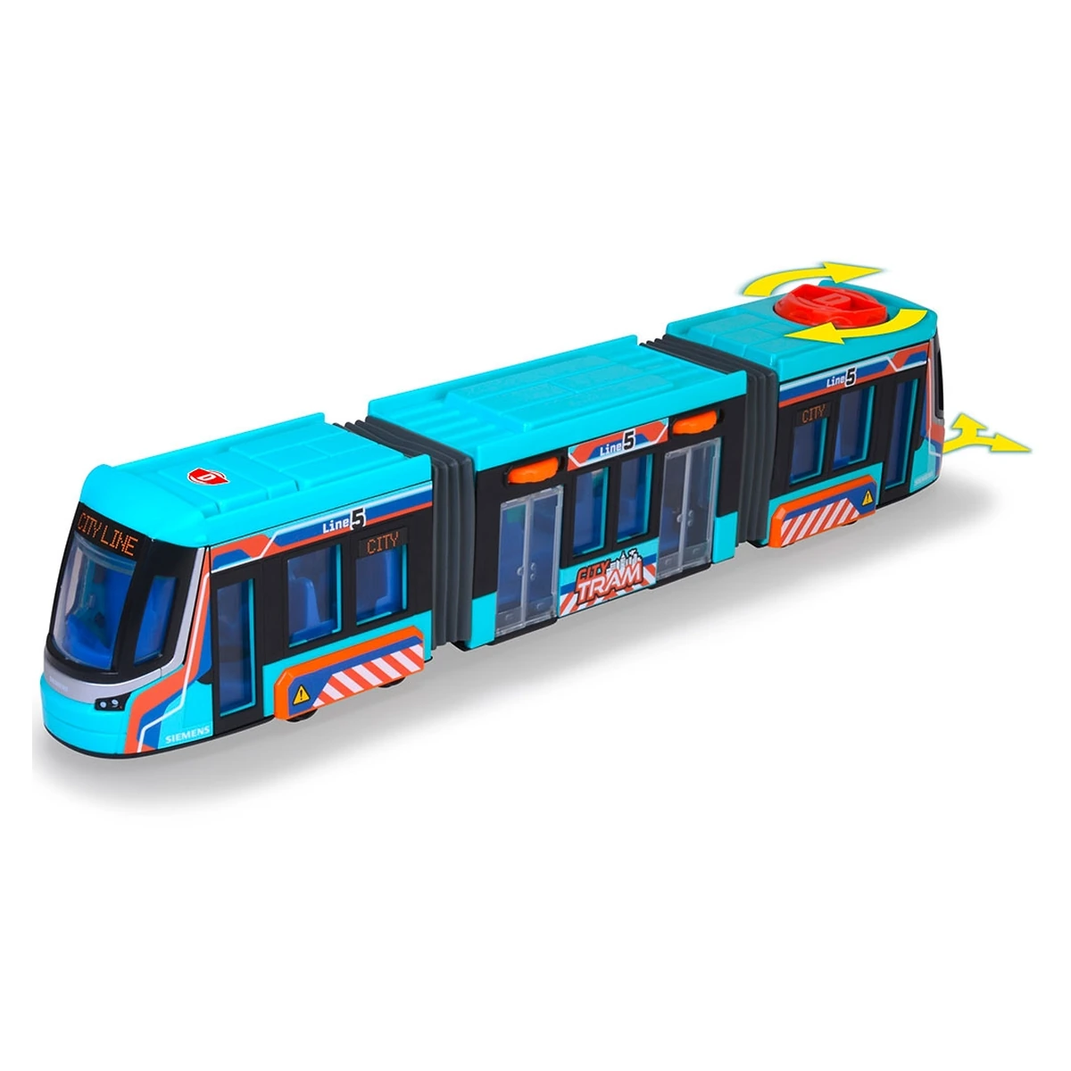 Tramvai Dickie Siemens City Tram 41,5 cm albastru copii [2]