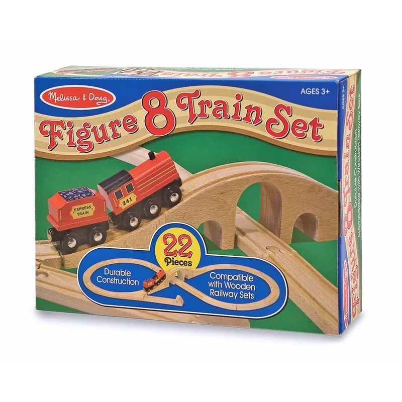 Tren lemn si Circuit 8 Melissa and Doug [2]